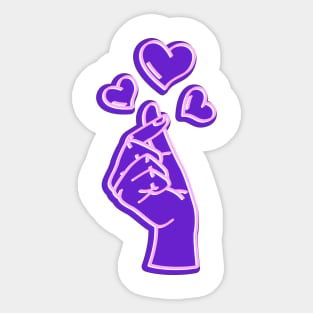 Korean finger hearts 💕 🫰🫰 Sticker